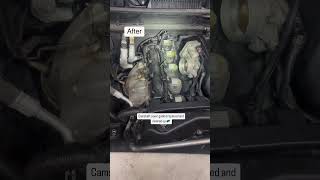 Timing cover before and after👨‍🔧#automotivetechnician#valvecover#timingcover