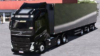 VOLVO FH 750 2022 + BAÚ FACHINI 23/24 - ETS2 1.48.x - MAPA ROTAS DO BRASIL - LOGITECH G920