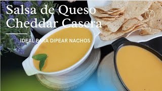 #dulcelaty|Salsa de Queso Cheddar Para Nachos| Acompañada Por Mis Pequeños Monstruos 👻|صوص جبنة شيدر