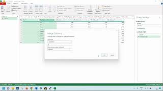 How to merge two columns in Excel with Power Querry