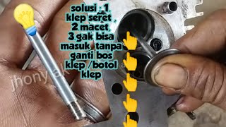 cara mengatasi klep macet tanpa ganti bosh klep / botol klep ❗❗❗