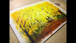 Acrylic Painting / Watercolor / Drawing with a Sponge for Beginners