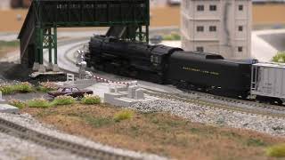 N scale C&O freight pulled by EM1