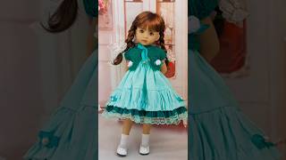 Мятно-изумрудное платье для куклы #одеждадлякукол #doll #diy #sewingdollclothes #tutorial