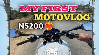 My First Motovlog  🔥❤️‍🔥 with my NS200 Bike 🥵