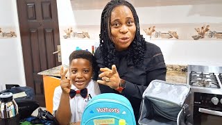 FIRST DAY OF SCHOOL || TIPS FOR PACKING KIDS SCHOOL BAGS || NIGERIA INDEPENDENCE CELEBRATION