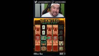 MASSIVE 1000x on Wanted Dead or Wild #shorts #slots #onlinecasino #streaming  #wanted #hacksaw