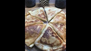 Crêpes salée farcies aux poulet/كريب محشو بالدجاج #Stuffedpancakes