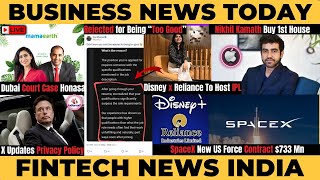 Nikhil Kamath 1st House Disney Reliance IPL spaceX Honasa consumer IndiaMart | @Fintechnewsindia