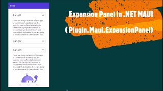 .NET MAUI: New Expansion Panel for Your Projects!