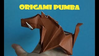 Amazing Origami Pumba