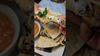 delicious meal in under 15 minutes! #quesadillas #spinach #goatcheese  #missasplace #foodlover