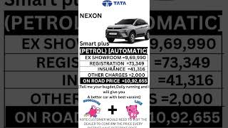 TATA NEXON SMART PLUS PETROL AUTOMATIC ON ROAD PRICE