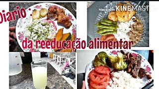 Diario de alimentação 3 dias comigo reeducação alimentar