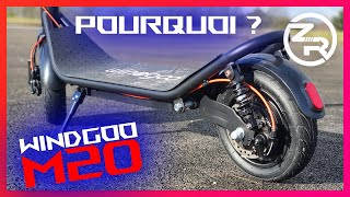 Test trottinette électrique Windgoo M20 - tubulaire et mini prix - intéressant ?