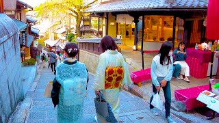 Kyoto walk. Enjoy the alleys of Kiyomizu Temple ♪ 💖 4K ASMR Nonstop 1 hour 09 minutes