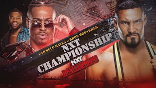 NXT Battleground 2023 Bron Breakker vs Carmelo Hayes 2K23 Simulation