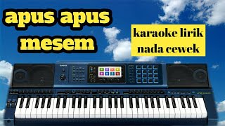 Syahiba saufa _ Apus apus mesem _ lirik karaoke single keyboard