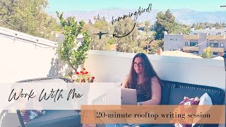 Work With Me: 20-Minute Outdoor Writing Session with Jazz Piano