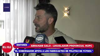 ABRAHAM GALO   REUNION CON FABRICANTE DE PELOTAS DE FÚTBOL