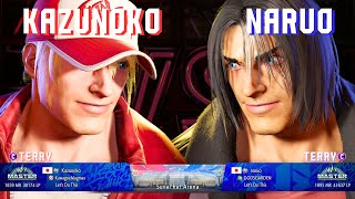 SF6 ▰ KAZUNOKO (Terry) vs NARUO (Terry) ▰ Street Fighter 6 High Level Gameplay