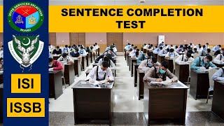 ISSB Sentence Completion Test | MOD Psychometric Test | Sentence Completion Test Practice | SCT |