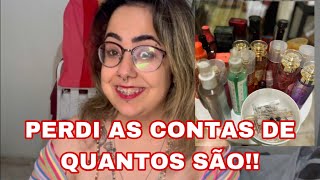 MINHA COLEÇÃO DE PERFUMES E BODY SPLASH ATUALIZAÇÃO | PERDI AS CONTAS DE QUANTOS TENHO !