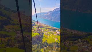 📍Walensee,St Gallen Switzerland🇨🇭#walensee #unterterzen #seilbahn #cablecar #stgallen #switzerland