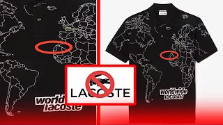 Lacoste Faces Backlash over Polo Shirt Featuring Divided Map of Morocco #boycottlacoste