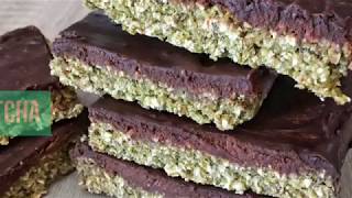 BARRAS CHOCO MATCHA  | SIN  HORNO- SALUDABLE