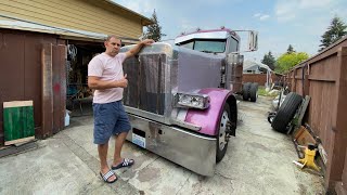 Подготовка рамы к покраске на Peterbilt 379 ￼