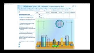 7 класс урок №18  Измерение объема тел неправильной формы с помощью мензурки.