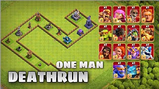 ONE MAN DEATHRUN | Clash of Clans #clashofclans #coc #supercell