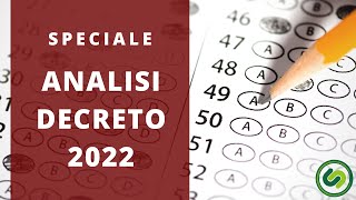 Decreto Ministeriale per Test universitari 2022: l’analisi UnidTest