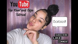 JAYDA LAKOTA | TOP KNOT BUN + EDGE TUTORIAL