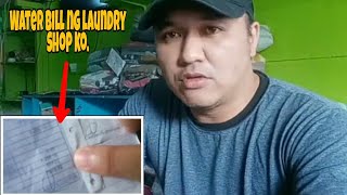 Ang water bill namin for the month of january||laundry business||MR.DAZZAP