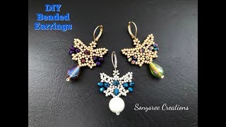 Butterfly 🦋 Beaded Earrings || How to make Beaded Earrings