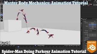 Elevate Your Skills: How To Animate SpiderMan Parkour in Blender Tutorial Part 1