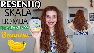 SKALA Bomba De Vitaminas de BANANA em cabelo ondulado( no poo vegano)