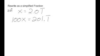 Converting 1-digit Repeating Decimals to Fractions