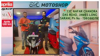 #Aprilia #SXR160 Delivery Ceremony of Mr. ARINDAM SINGHA from MOTOSHOP #apriliastore #kolkata