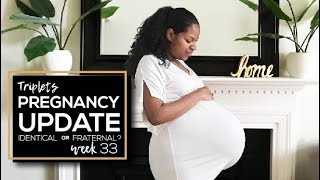 Triplets 33 Week Pregnancy Update | Identical or Fraternal