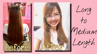 Layered Hair With Bangs | Medium Length | Long V-hair To Layer | Shorts