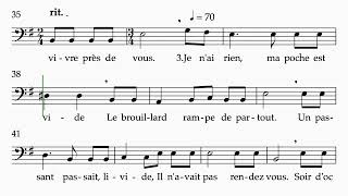 André DUCRET  "Soir d'octobre" tuto d'entraînement de la voix de  basse