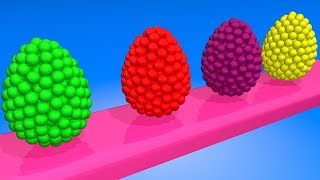 Toddlers learn colors. Learning videos for kids with 3D сolor Eggs.