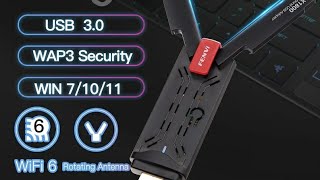 Wi-Fi 6 USB-адаптер fenvi 802.11AX 2,4G/5 ГГц USB 3.0 Беспроводной Wi-Fi