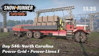 SnowRunner Hard Mode - R15 E25 - Power Grid + Power Lines 1