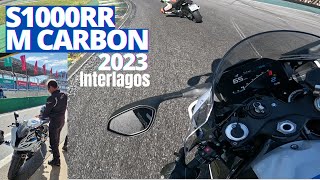 BMW S1000RR M CARBON 2023 NA PISTA DE INTERLAGOS ! Aceleramos essa máquina incrível !