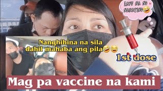 1st dose Pfizer Vaccine||Mag pa vaccine n ako kami 😅