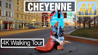 4K City Walks: Cheyenne, Wyoming Tour of Capitol City - Virtual Walk Treadmill City guide Vid